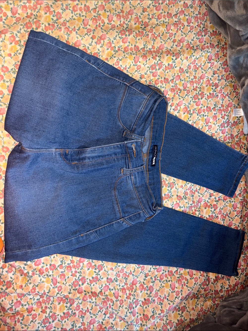 Fashion Nova Dark Blue Skinny Jeans